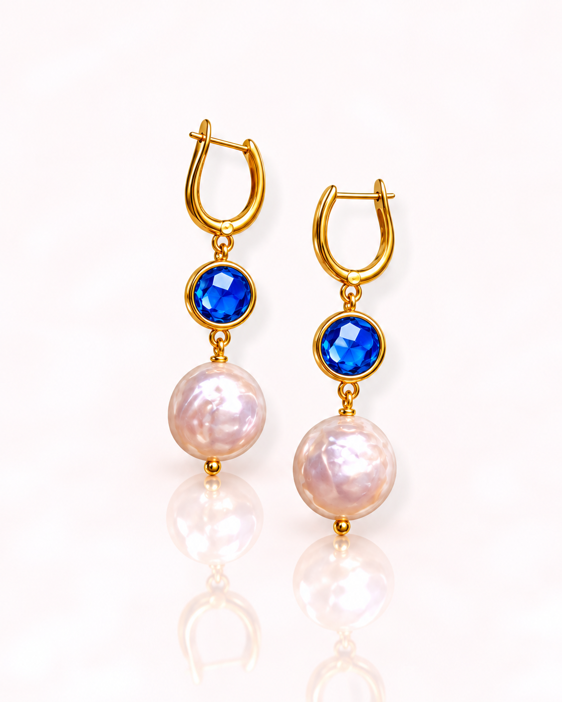 Orecchini cristalli blu