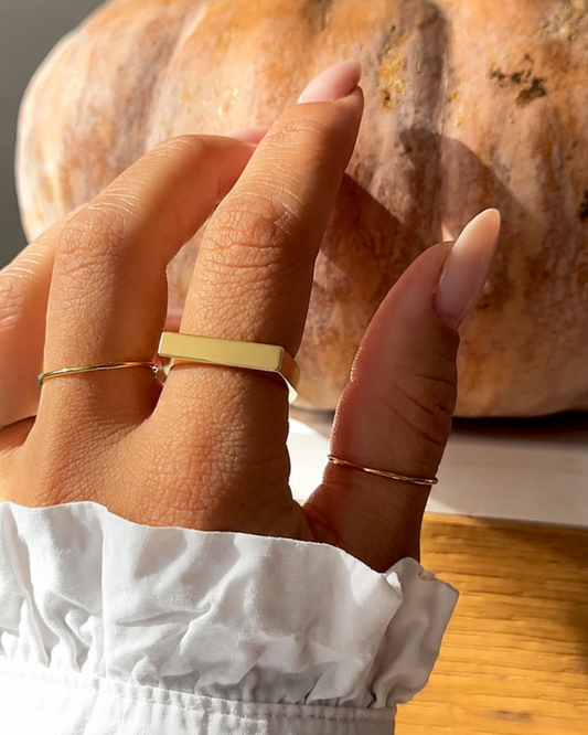 Anello Timbro Rettangolare