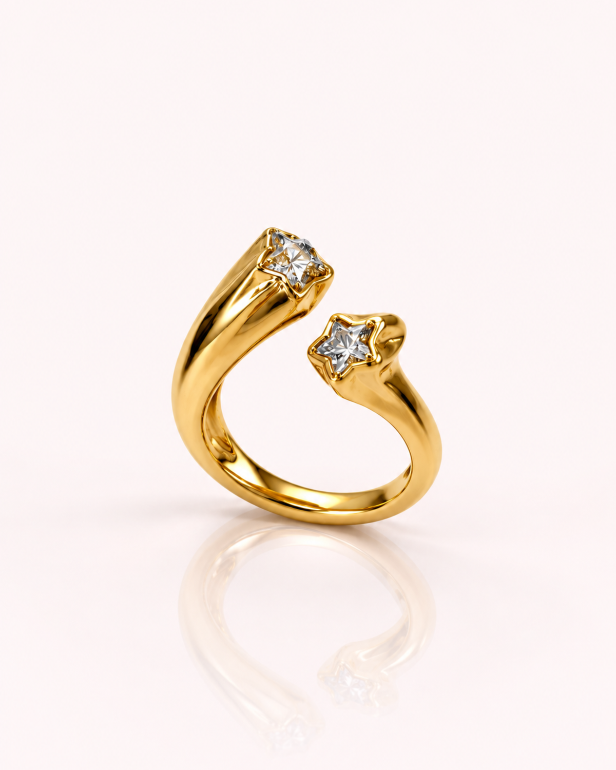 ANELLO DOPPIA STELLA