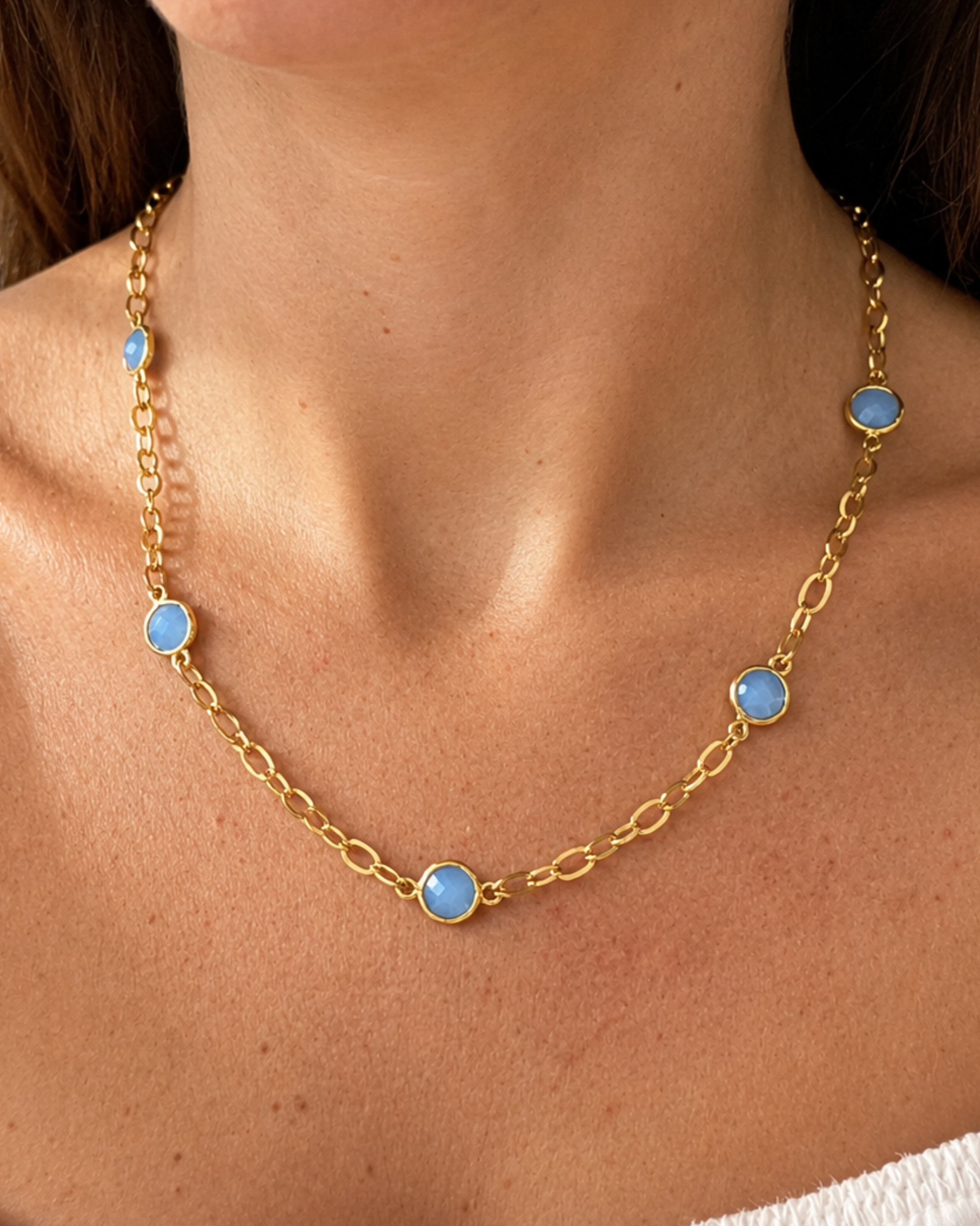 Collana cristalli acqua