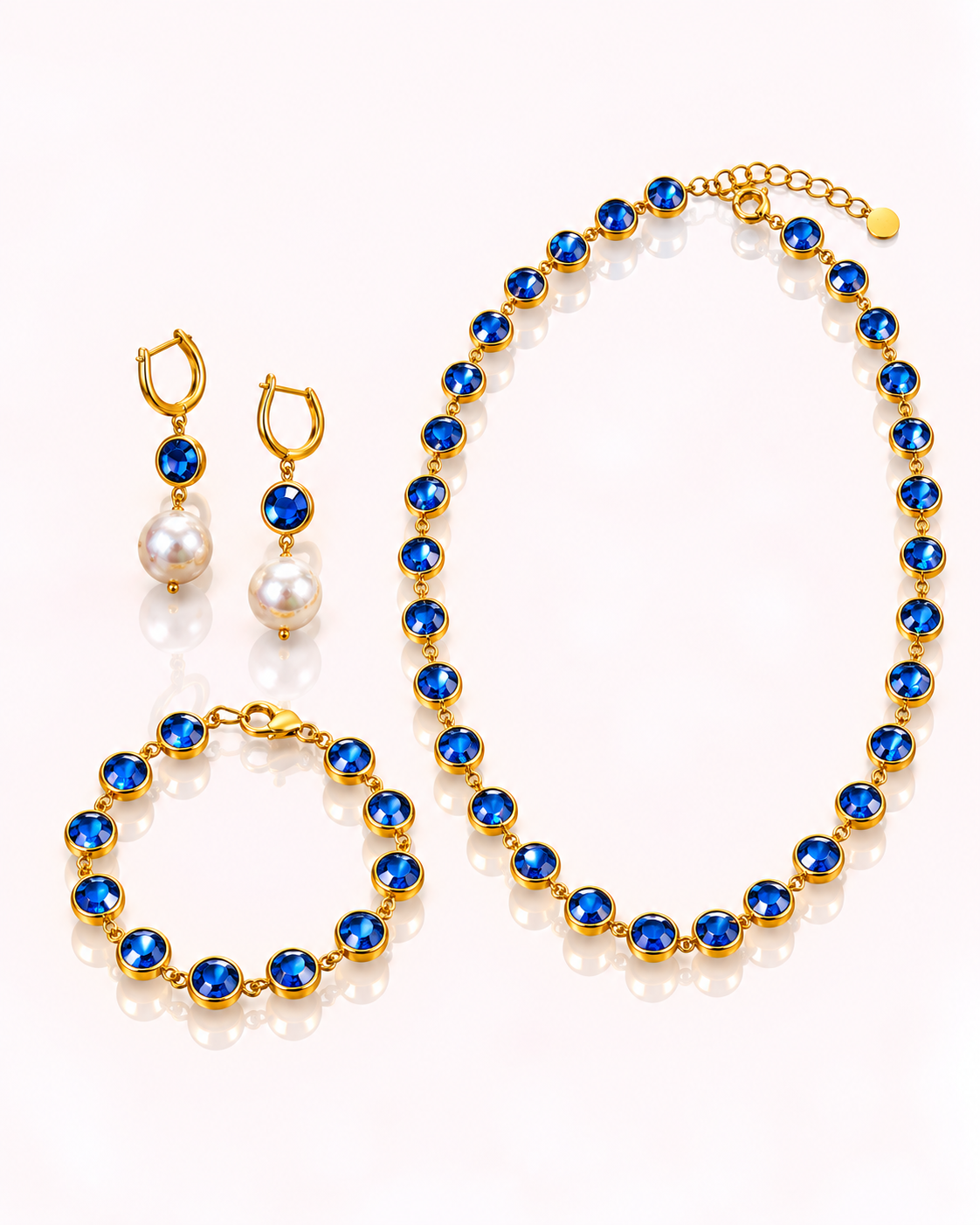 Set completo cristalli blu