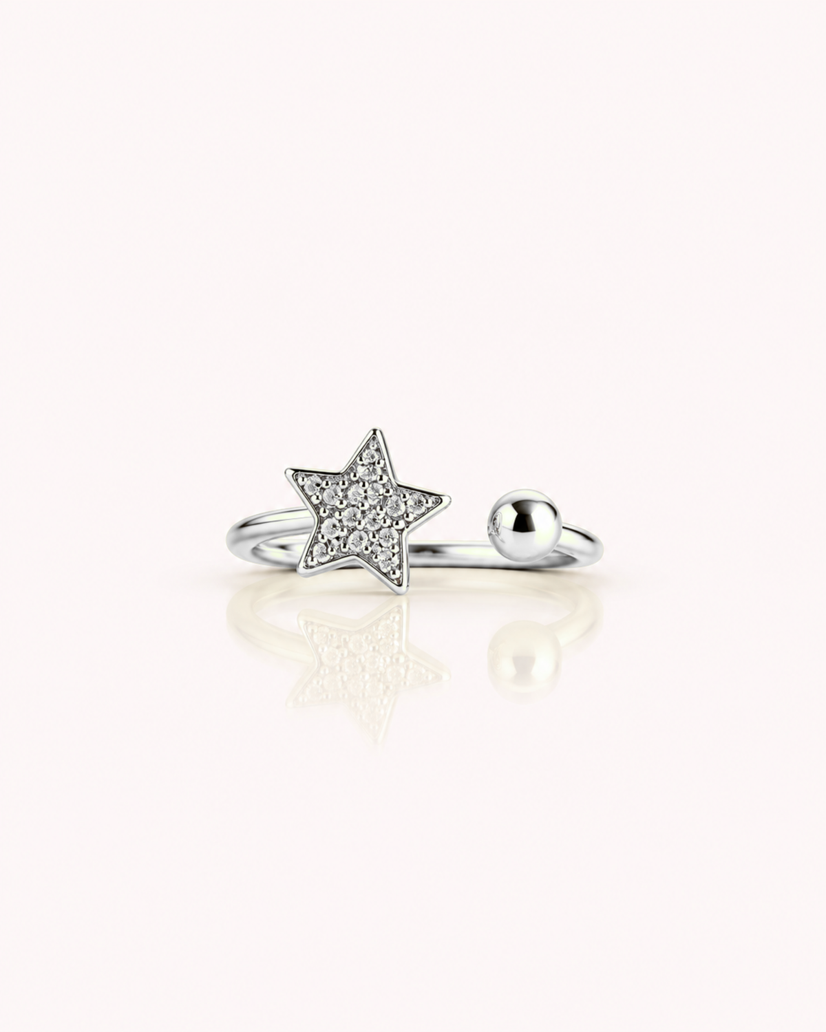 ANELLO CUORE O STELLA PAVÉ ZIRCONI