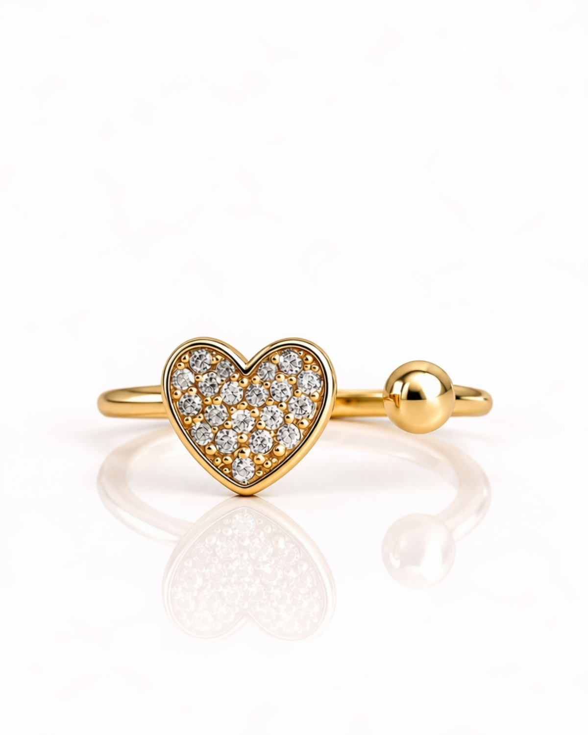 ANELLO CUORE O STELLA PAVÉ ZIRCONI