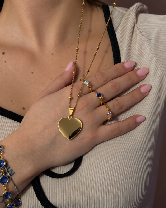 Collana cuore incisione