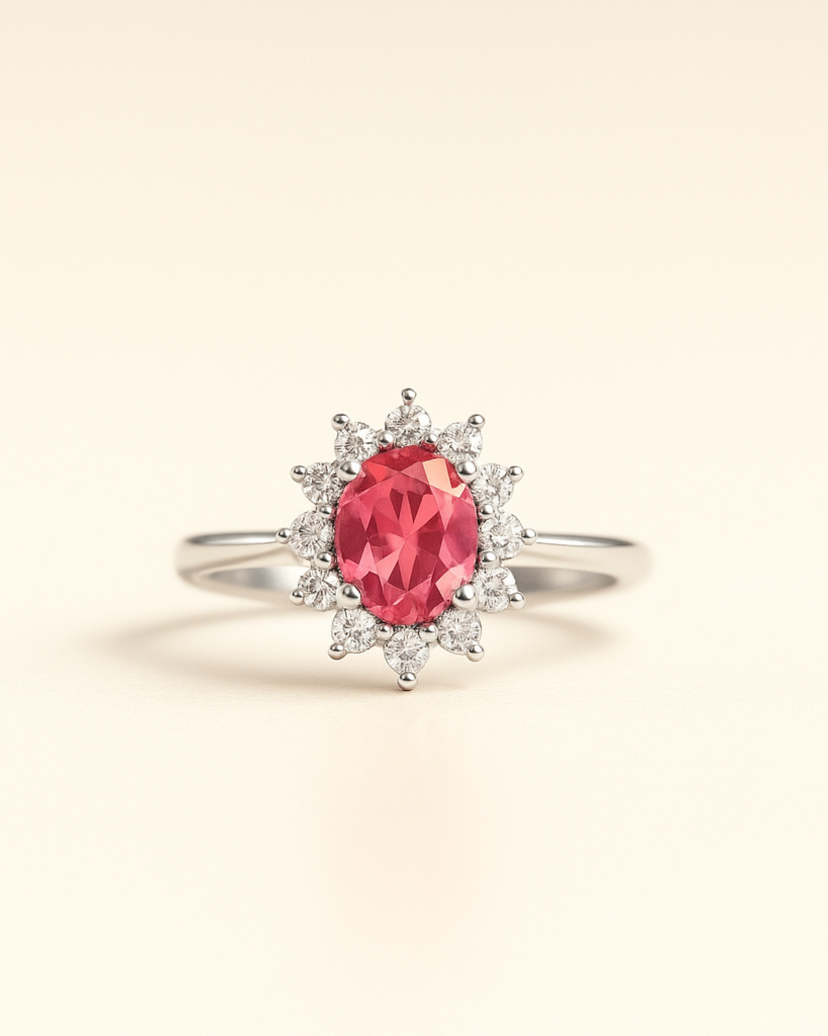 Anello a cestino Fiore di luce