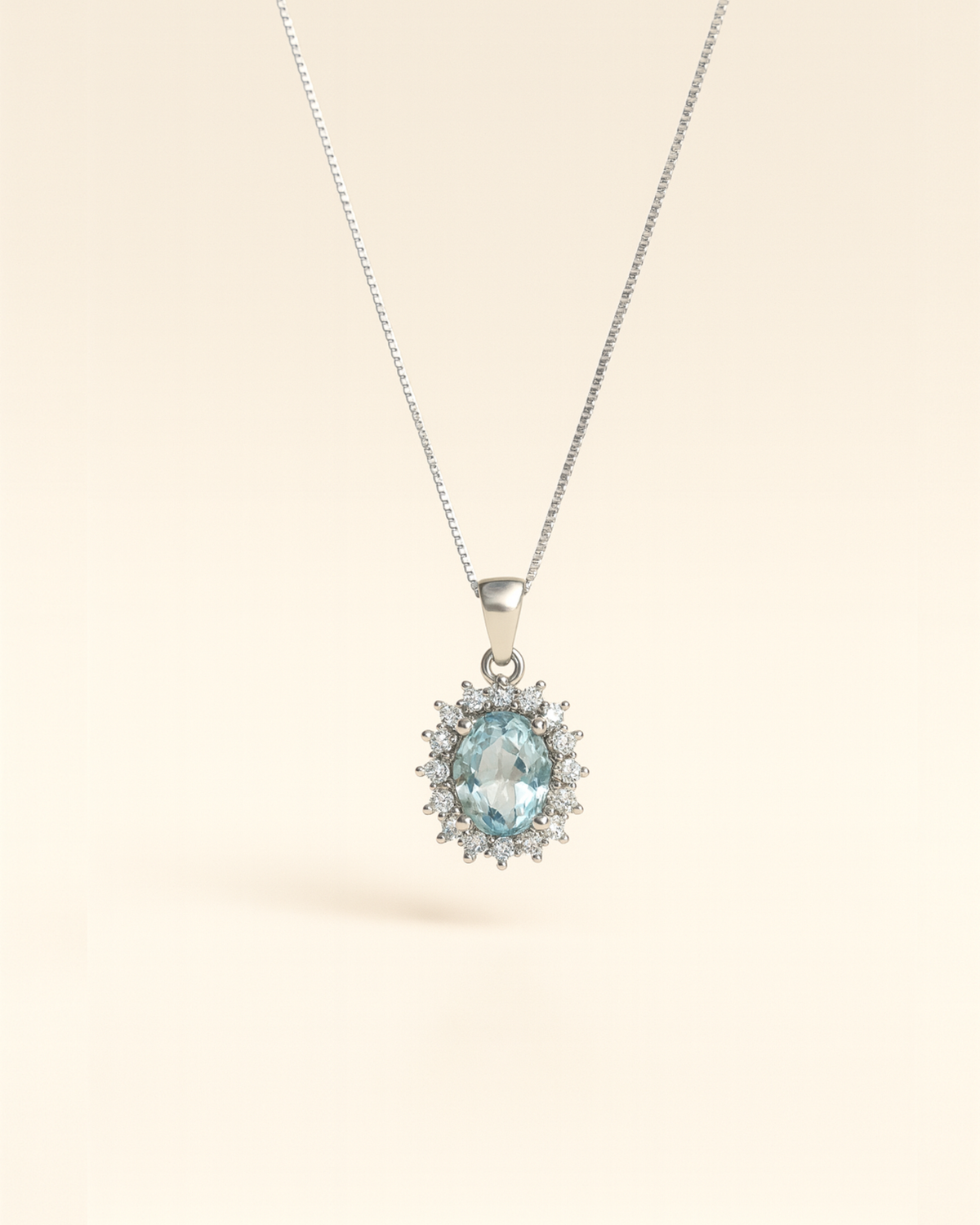 Collana a cestino con zirconi