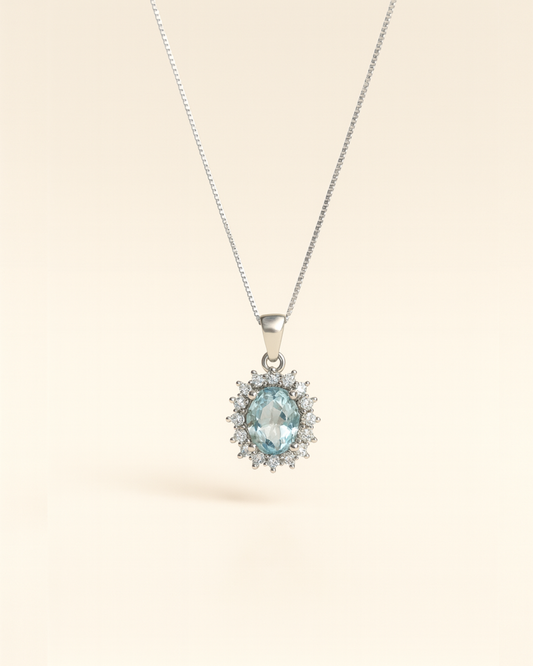 Collana a cestino con zirconi