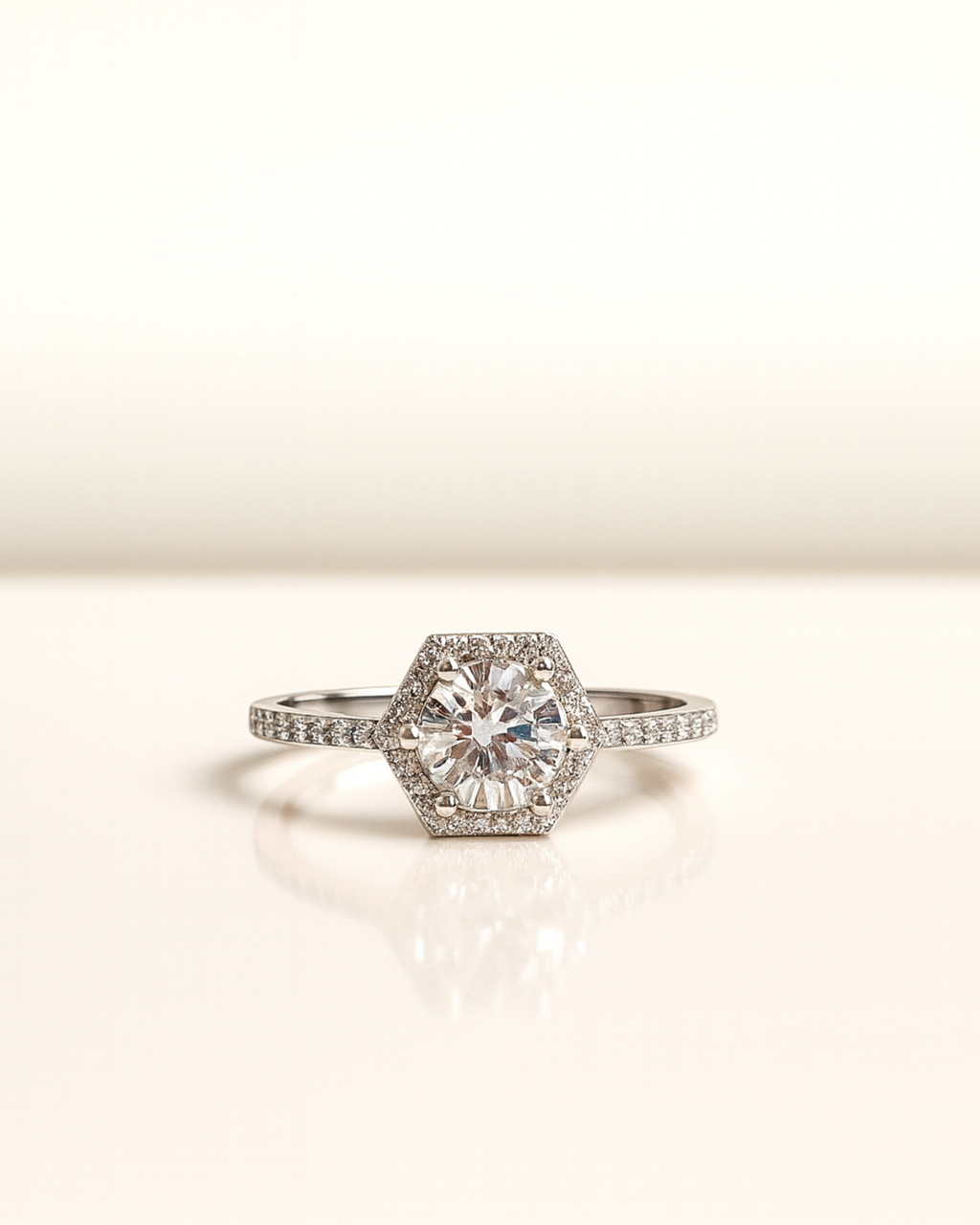 Anello Aura bianca